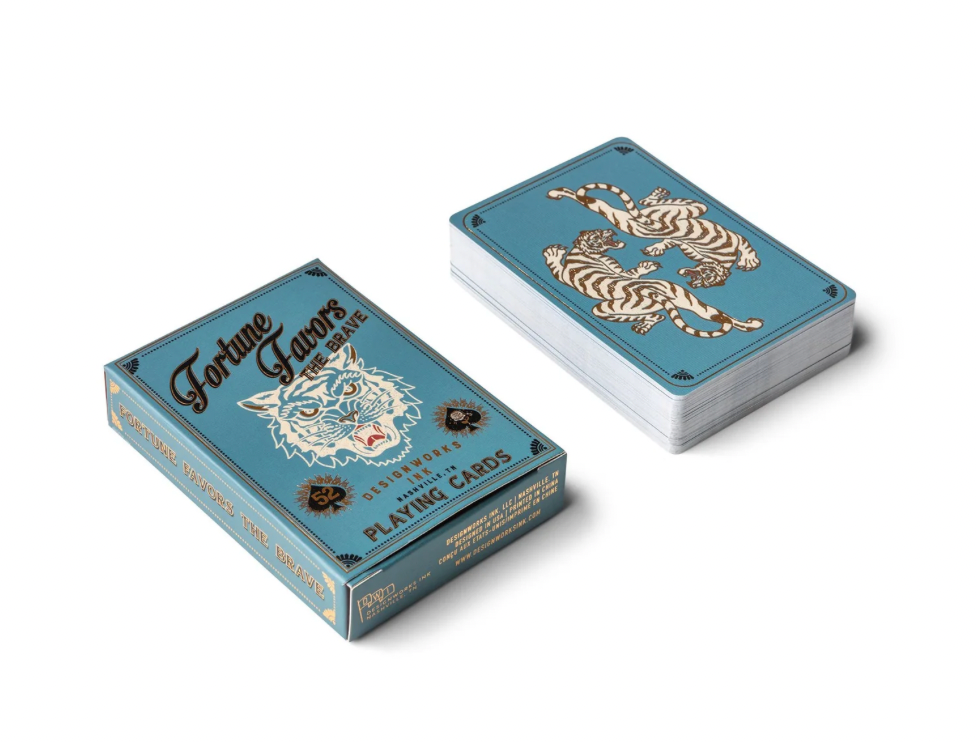 "Fortune Favors the Brave" Playing Cards