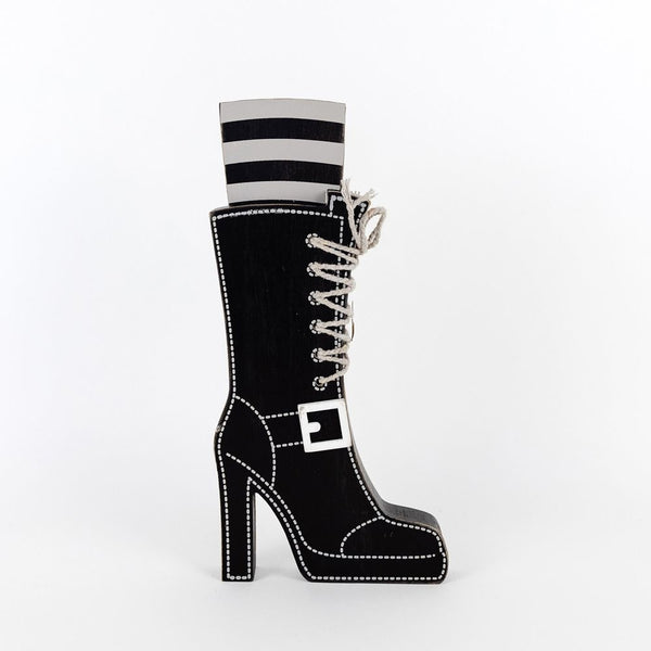 Wooden Witch Boot