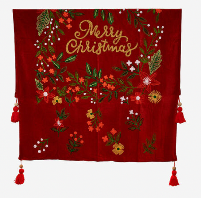 Velvet Christmas Throw