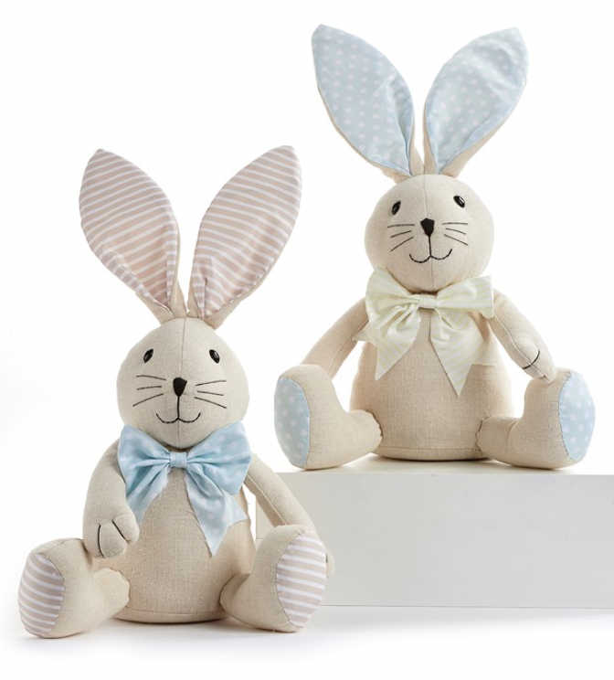 Polyester Plush Sitting Bunny