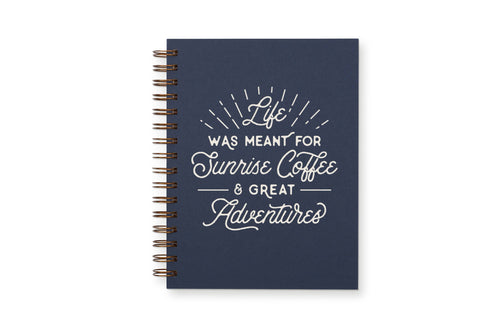 Journal/Notebook - Sunrise Coffee & Adventure