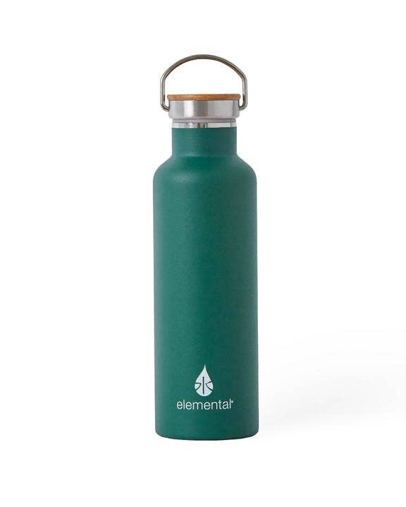 Elemental Stainless Steel Water Bottle - Forest Green