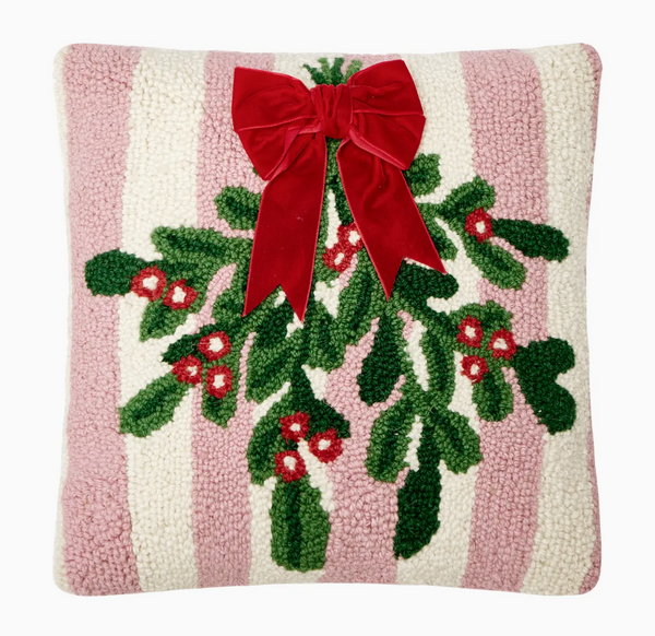 Pink Stripe Mistletoe