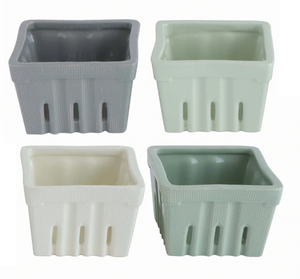 Stoneware Berry Basket
