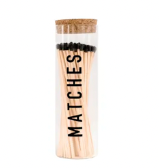 Large Black Hearth Matches
