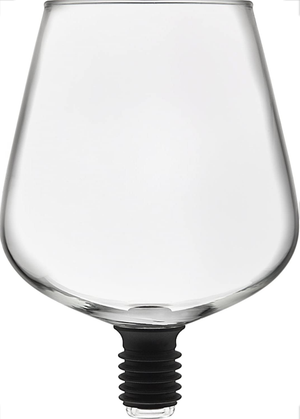 Wine Glass Bottle Topper