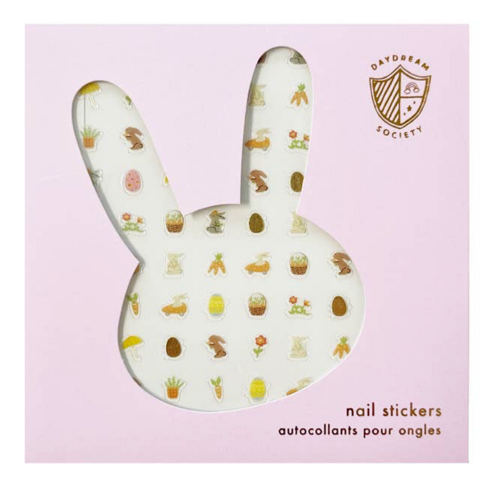 Bunnies in the Garden Nail Stickers