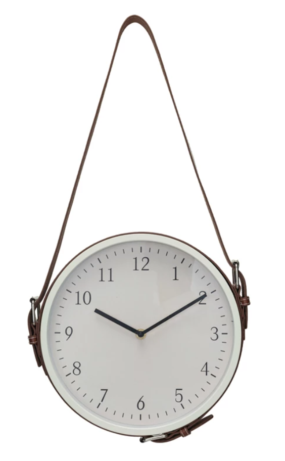Leather Belt Wall Clock