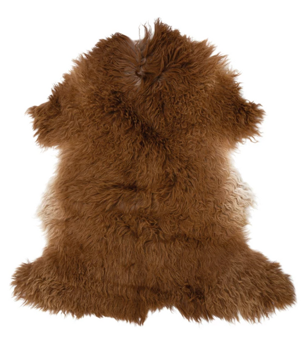 Brown Lamb Fur Rug