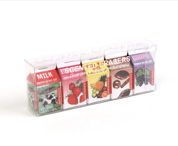 Carton Scented Erasers- Set of 5