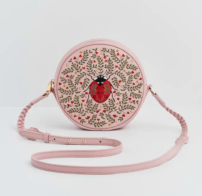 Pink Ladybug Circle Bag