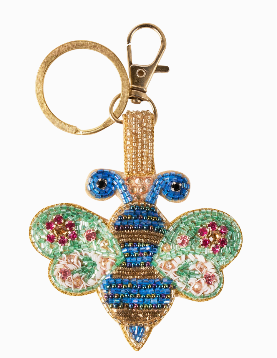 Beaded Keyring Bee
