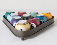 Pool Ball Tea Light Set