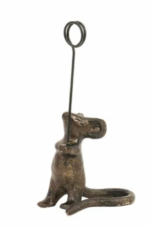 Metal Mouse Card Holder