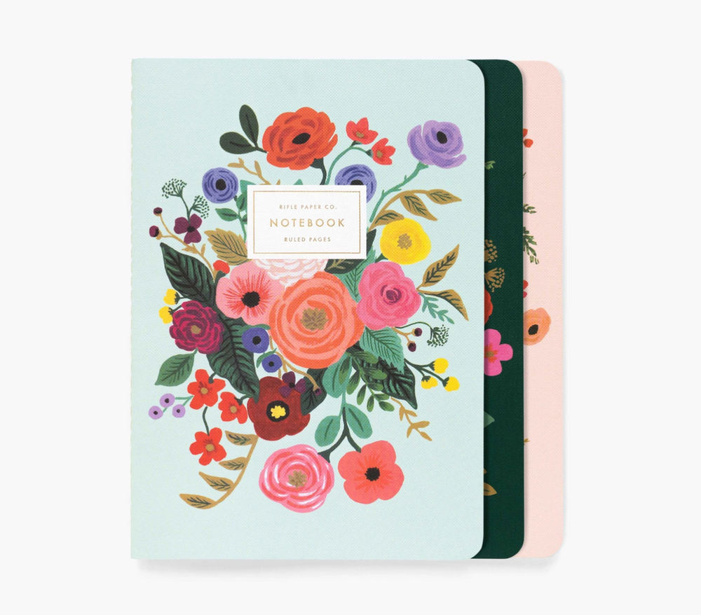 Garden Party Notebooks - Set of 3