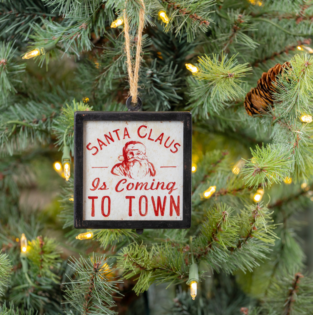 Santa Framed Ornament