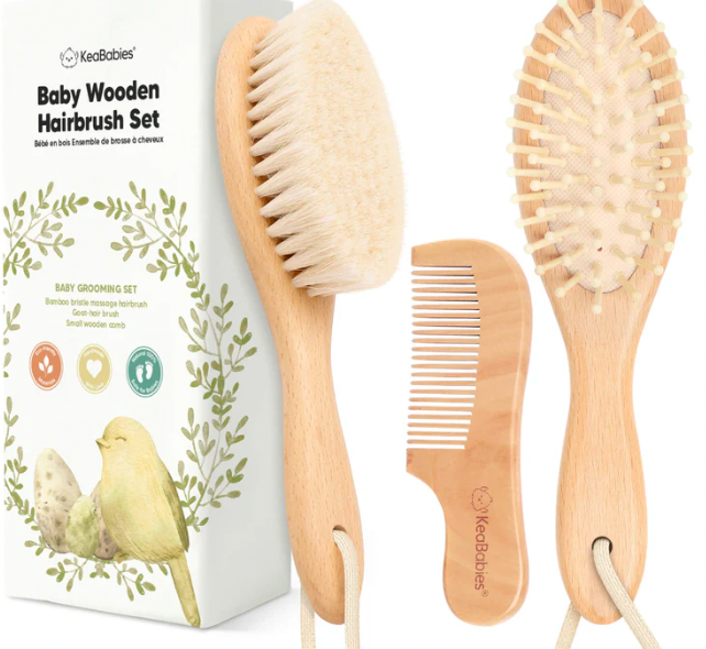 Baby Hairbrush and Comb Set