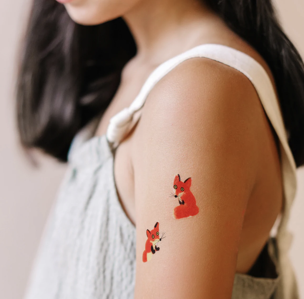 Furry Friends Tattoo Sheet, Set of 2