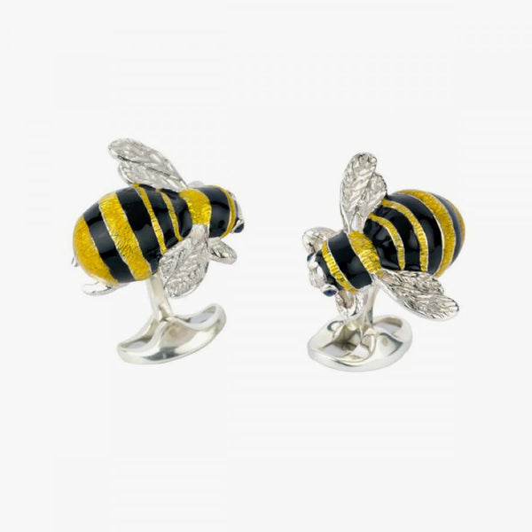 D & F Cuff Links - Bumble Bee