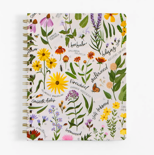 Wildflower Botanicals Spiral Notebook