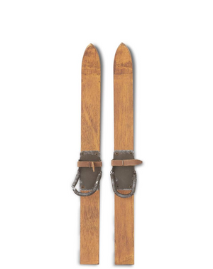 Pair of Wooden Skis