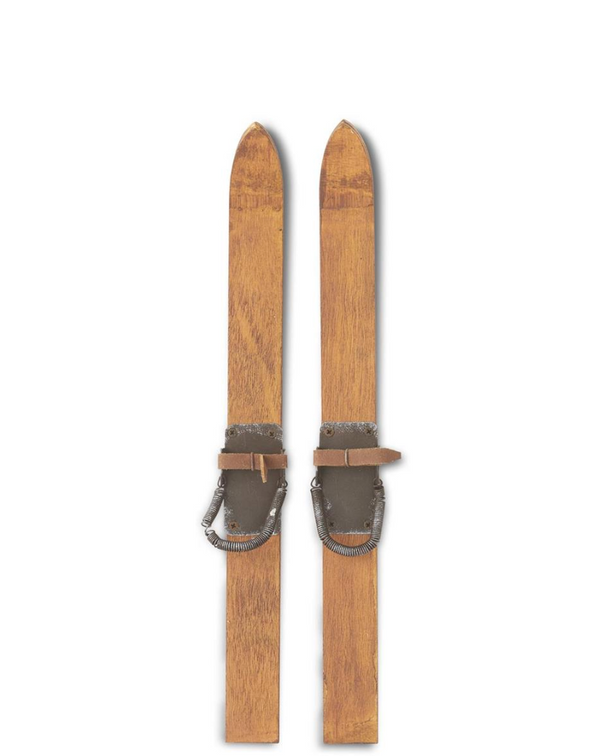 Pair of Wooden Skis
