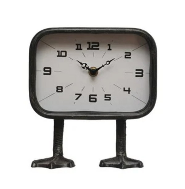 Vintage Clock with Duck Feet