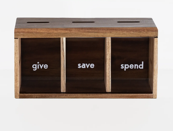 Give, Save, Spend Piggy Bank