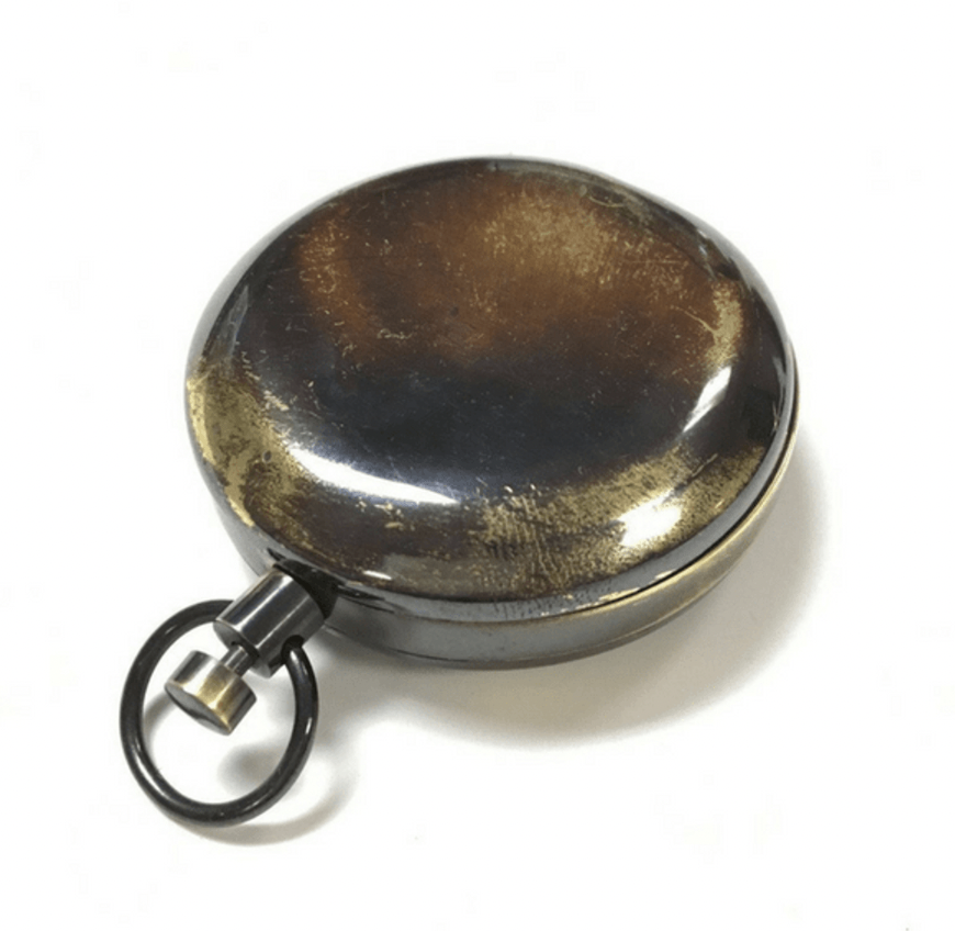 Vintage Engraved Pocket Compass-"Seek"