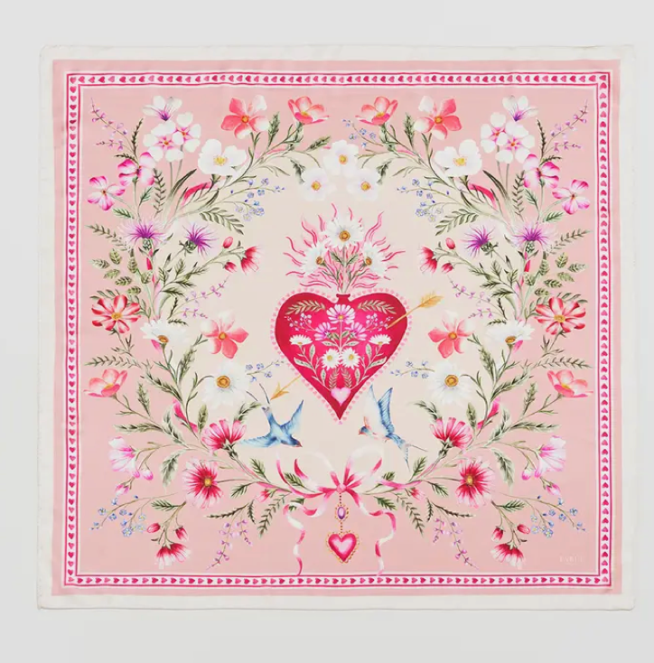 Penelope Pink Square Scarf