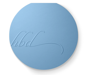 HBD Blank Clamshell Greeting Card
