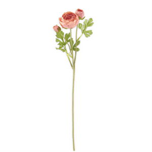 21" Coral Real Touch Ranunculus Stem