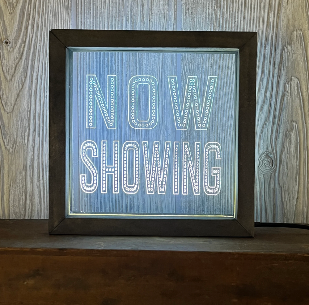 Now Showing Light-Up Sign