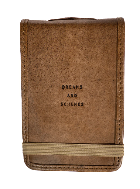 Mini Leather Journal - Dreams and Schemes