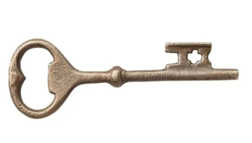 Gold Key Shaped Bottle Opener