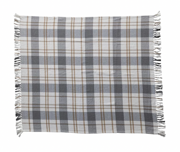 Brushed Cotton Flannel Throw