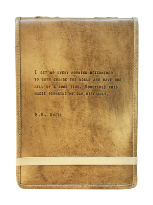 E.B. White Leather Journal