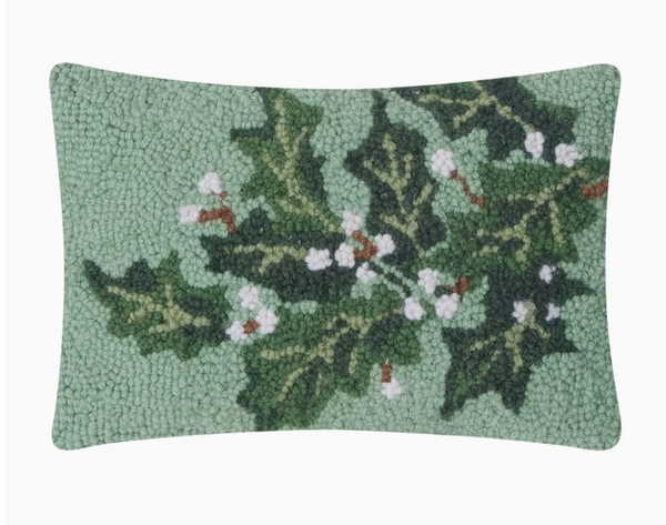 Holly Berry Hook Pillow
