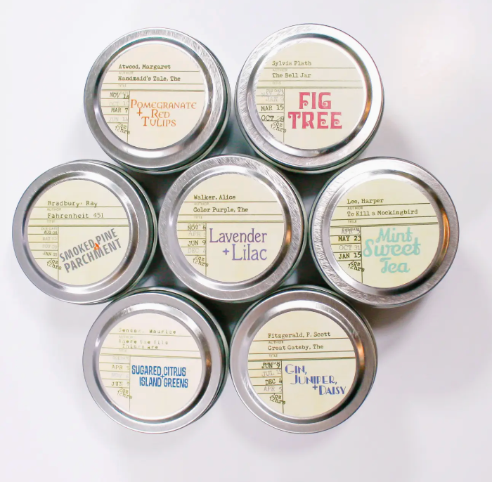 Mini Tin Banned Book Candles