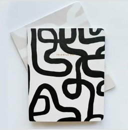 Black & White Squiggle Notebook Duo