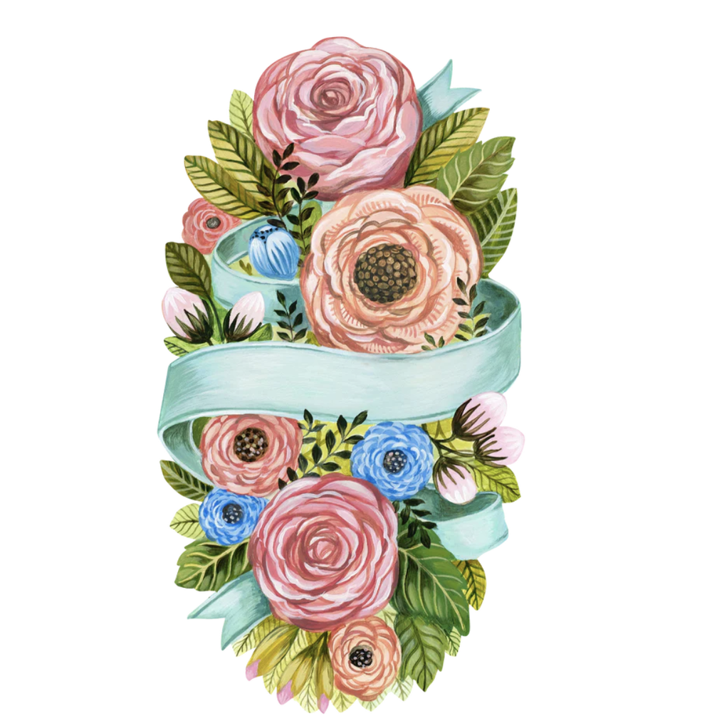 Spring Floral Table Accent