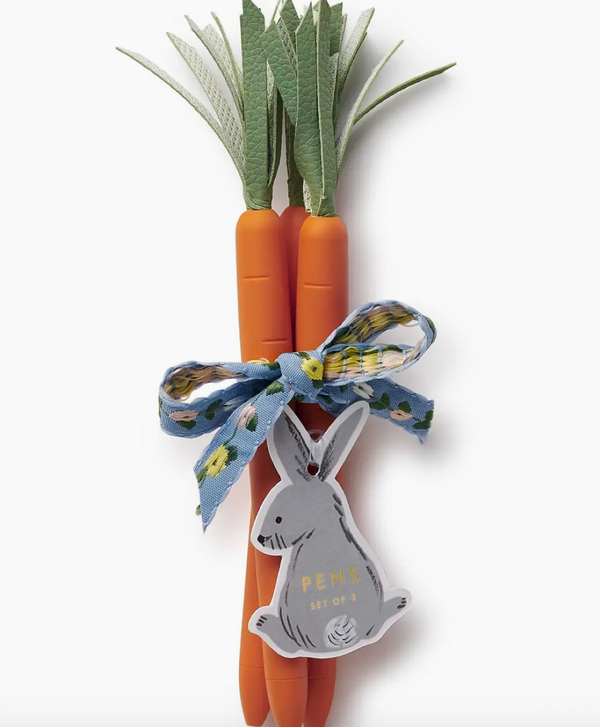 Set of 3 Carrot Pens