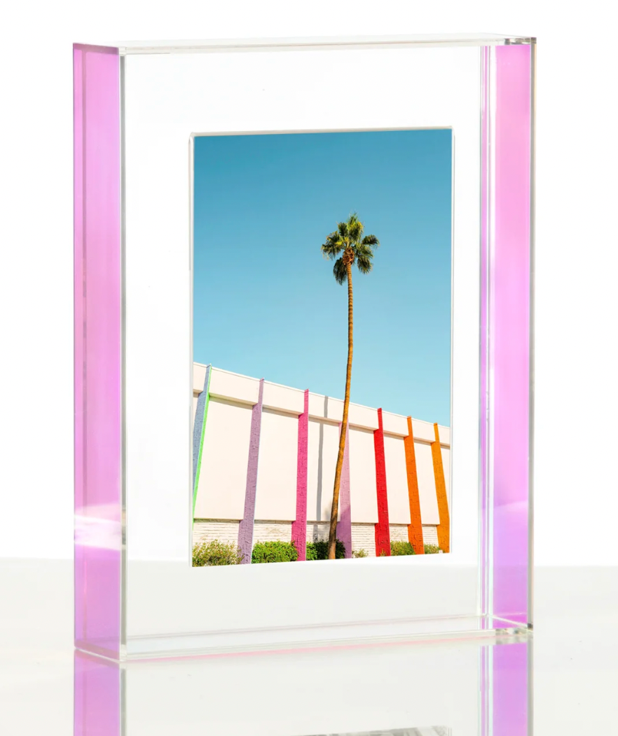 4 x 6 Rainbow Floating Photo Frame