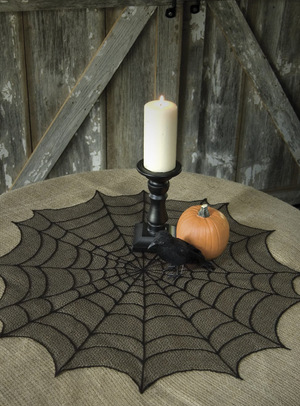 Spider Web Round Table Topper