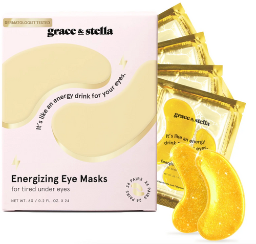 Grace & Stella Eye Masks: Gold