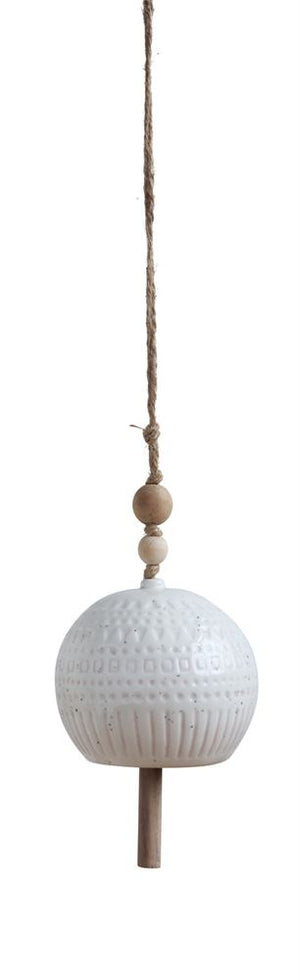 Stoneware Hanging Round Bell