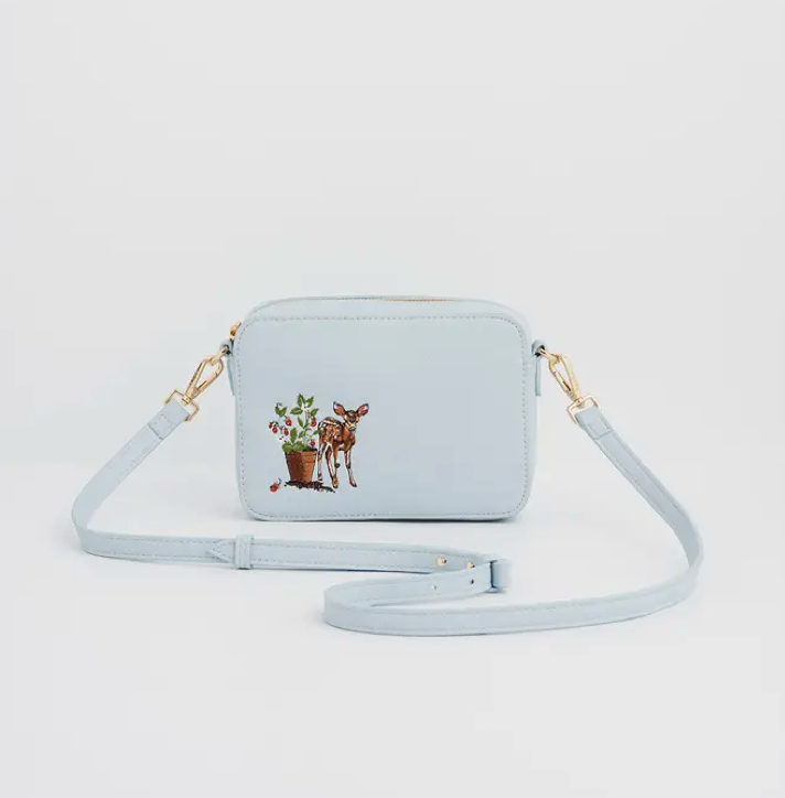 Strawberry & Fawn Blue Camera Bag