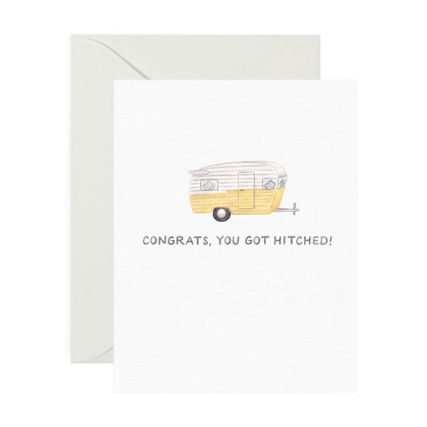 Getting Hitched Wedding Card