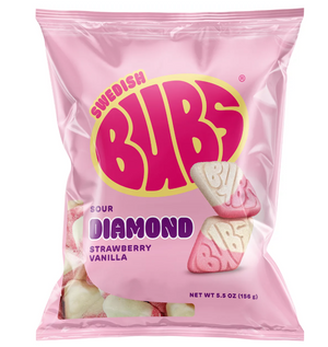 Bubs Sour Diamond Strawberry Vanilla