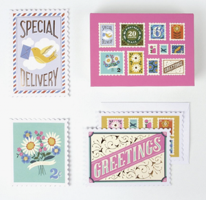 Postage Stamp Card Set
